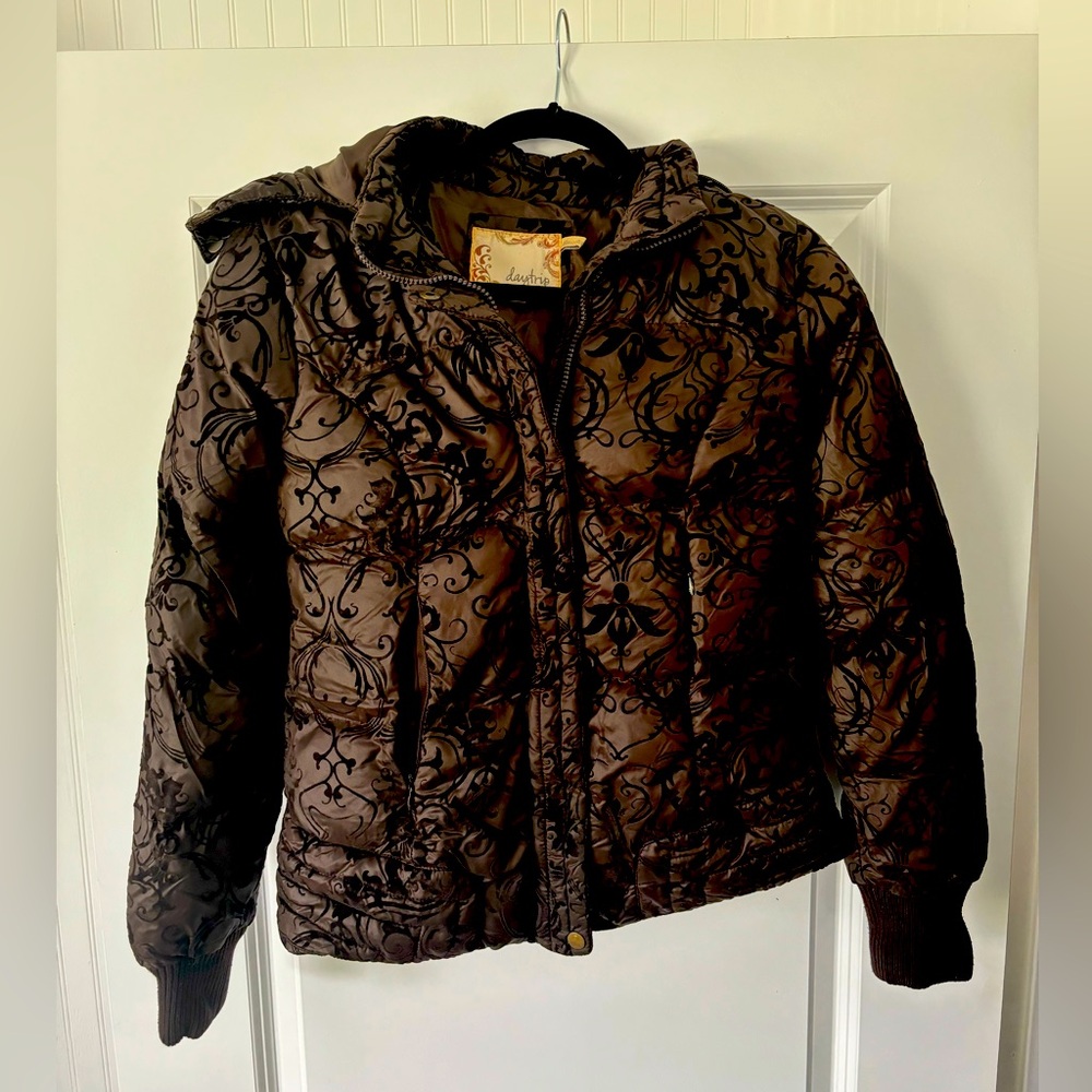 Puffer Jacket with Faux Fur